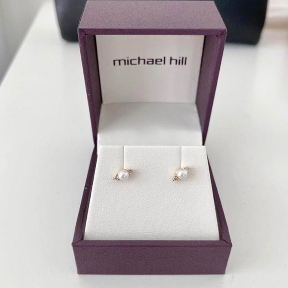 Michael Hill Jewelry - Michael Hill pearl and diamond earrings